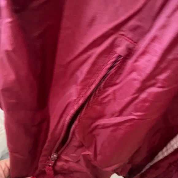 Vintage OU Sooners BT Player Navy Red Windbreaker/ Rain Front Zip Jacket MED - Picture 4 of 7